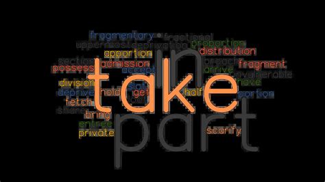 What is another word for taking part .
